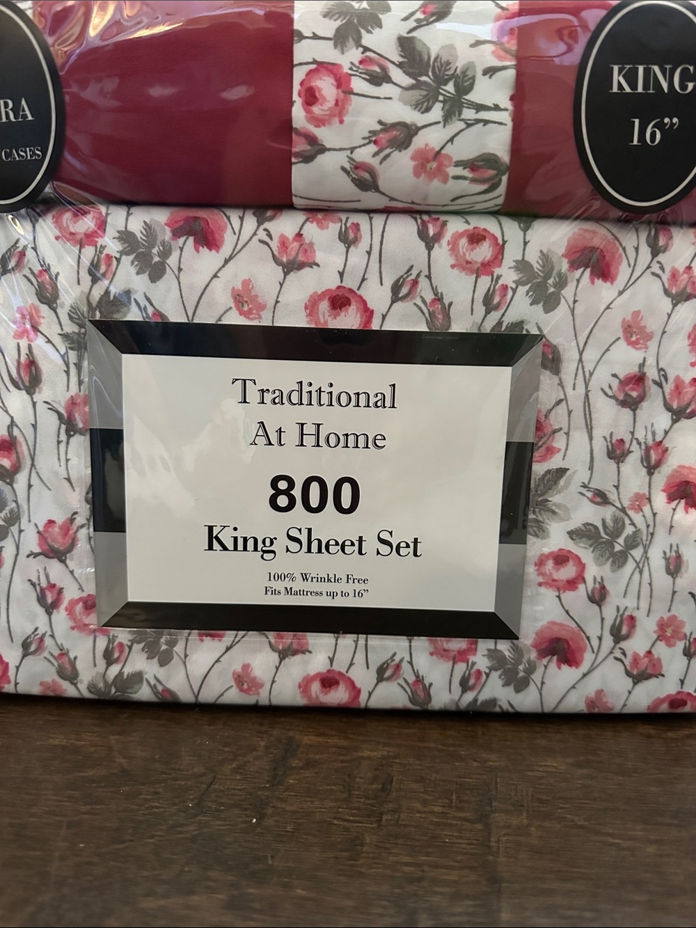 traditional at home set of king six piece sheets